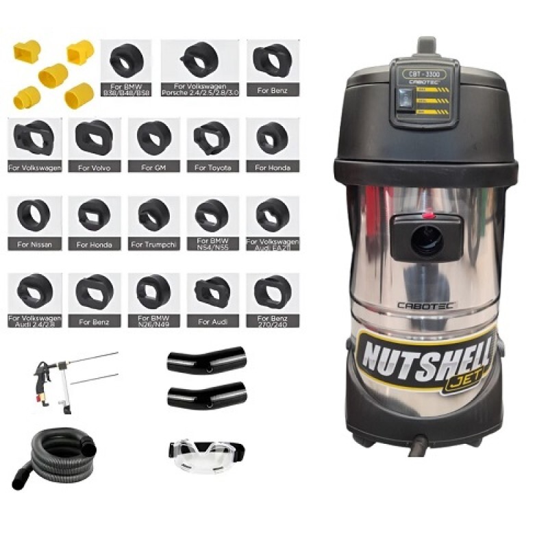 MAQUINA DESCARBONIZAÇÃO ADMISSÃO MOTOR - JATO CASCA DE NOZ
